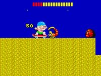 une photo d'Ã©cran de Wonder Boy (Game Gear) sur Sega Game Gear